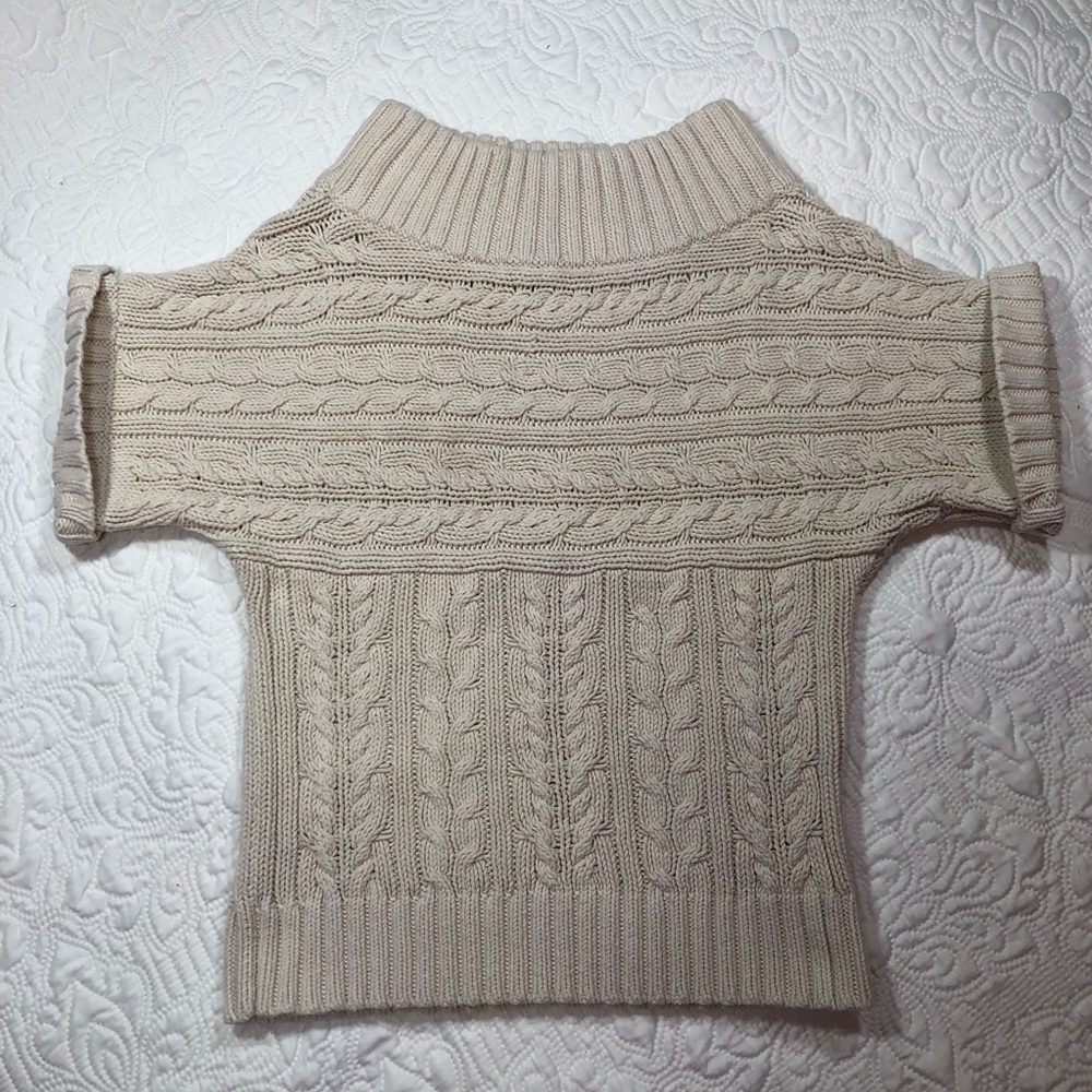 Express Cableknit Mock Turtleneck Sweater Sz XS